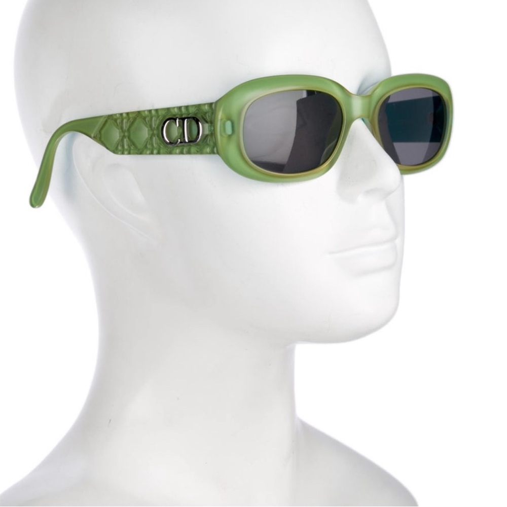 Christian Dior cannage pattern narrow sunglasses